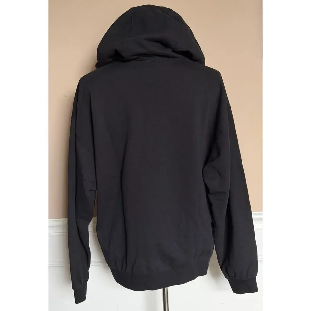 Gucci Interlocking G Logo Hoodie Black Cotton Sweatshirt Men’s Large 721427 NWT